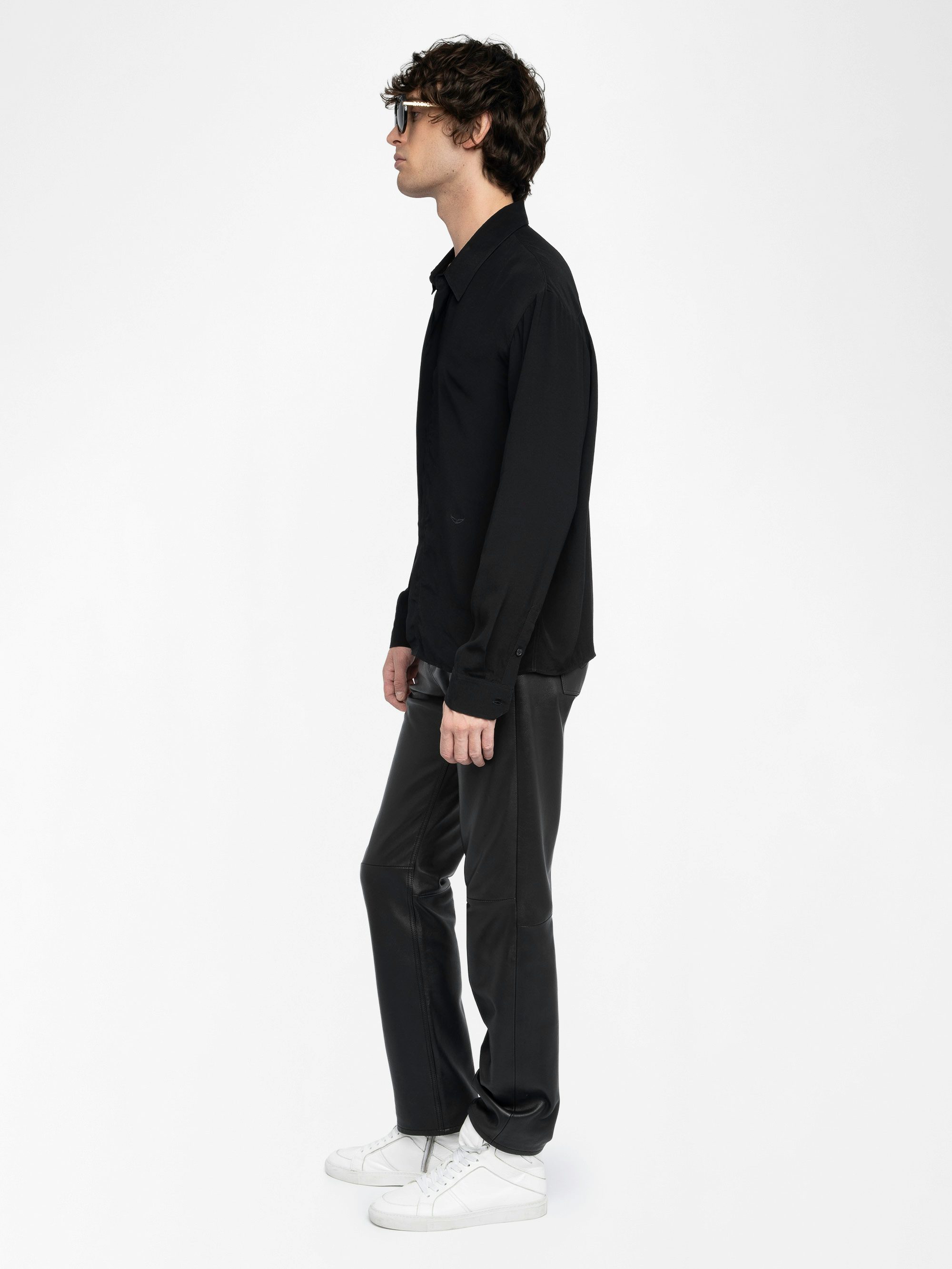 Tyric Shirt - Shirt in fluid and lightweight viscose, long sleeves and button closure.